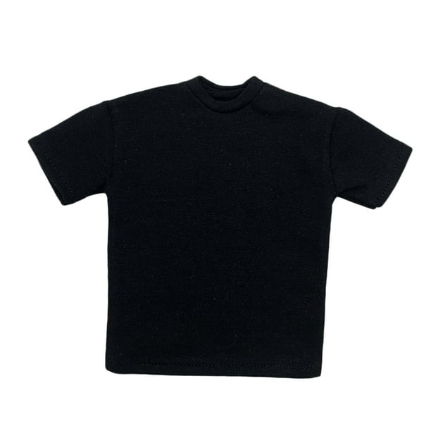 1/6 Scale Tee Black Short Sleeves T-Shirt NY For 12" Action Figure